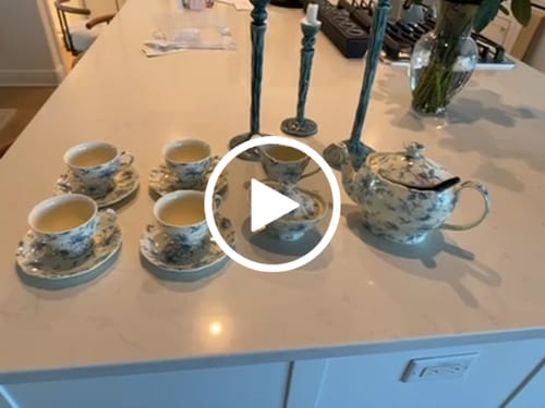 Customer video review of Blue Rose Toile Fine Porcelain Tea Set