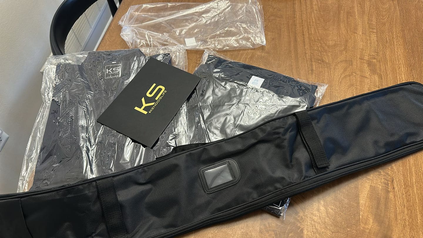 Customer photo review of KENDO BEGINNER START UP VALUE SET - Uniform Set, Shinai, Bokken & Carry Bag!
