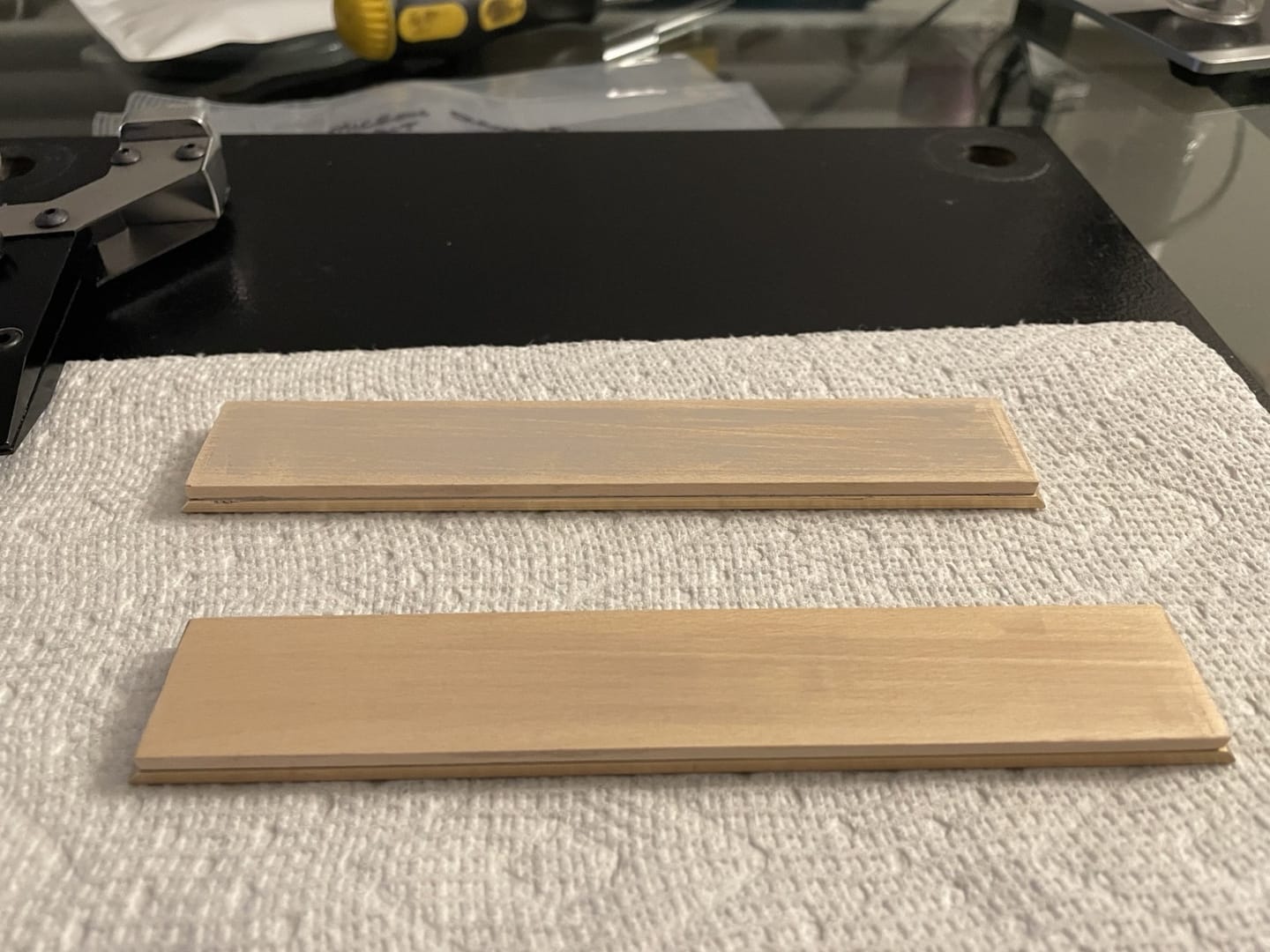 Customer photo review of Anodized Aluminum Blank [160 x 25 x 3mm] [6" x 1"]
