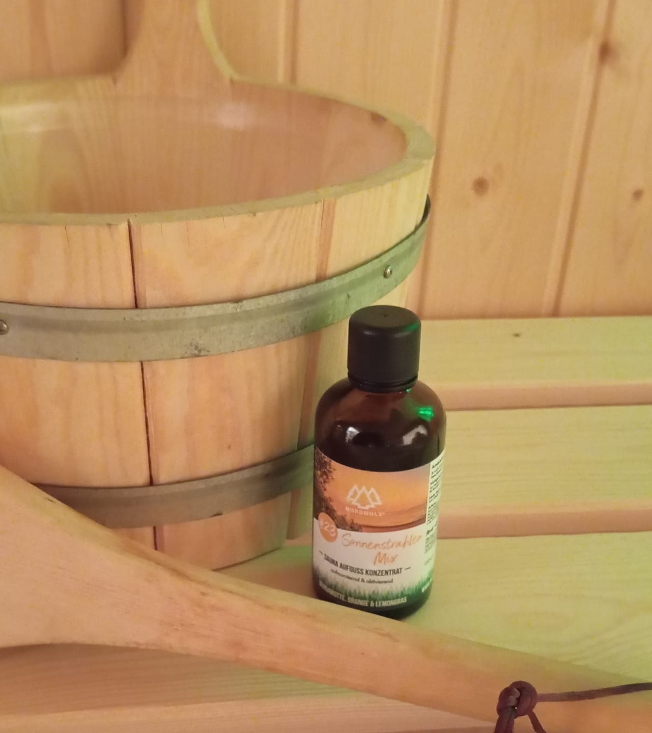Customer photo review of Sauna Aufguss Konzentrat #23 Sonnenstrahlen-Mix