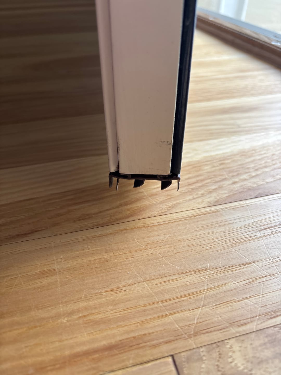 Customer photo review of Pease Slide-On Steel Door Sweep