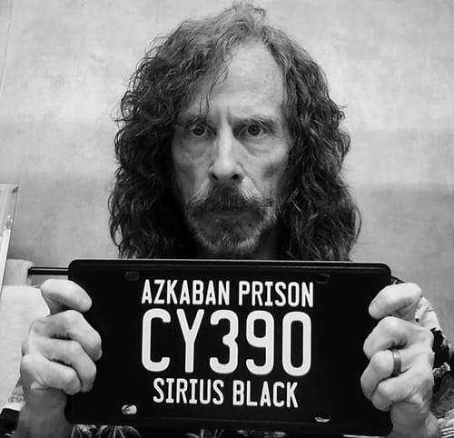 Customer photo review of Black & White Universal Metal License Plate