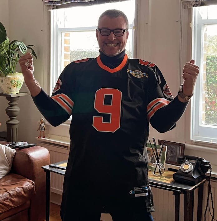 Customer photo review of Waterboy 'Bobby Boucher' Football Jersey