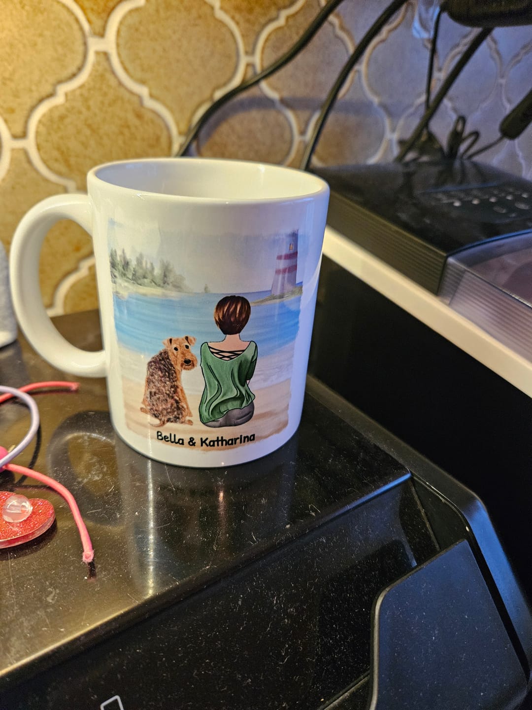 Customer photo review of Unterwegs mit Haustier - Individuelle Tasse