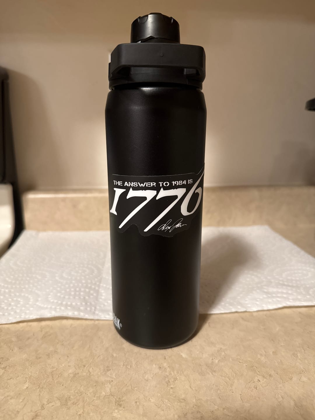 Customer photo review of The Answer to 1984 Decal