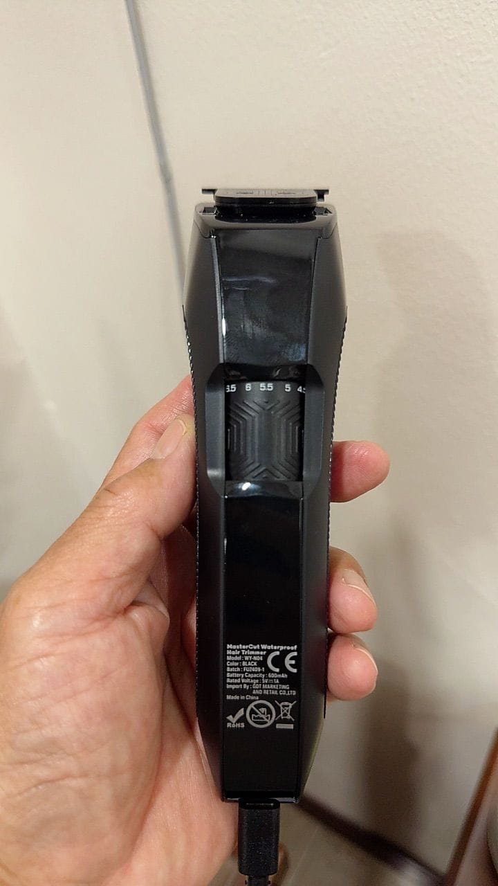 Customer photo review of [PRE] เครื่องตกแต่งขนไฟฟ้ากันน้ำ | MasterCut Waterproof Hair Trimmer