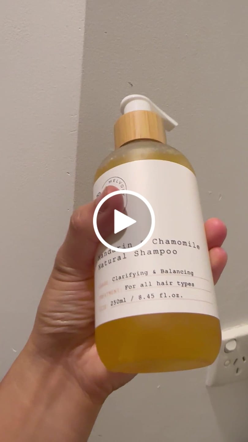 Customer video review of Mandarin & Chamomile Natural Shampoo