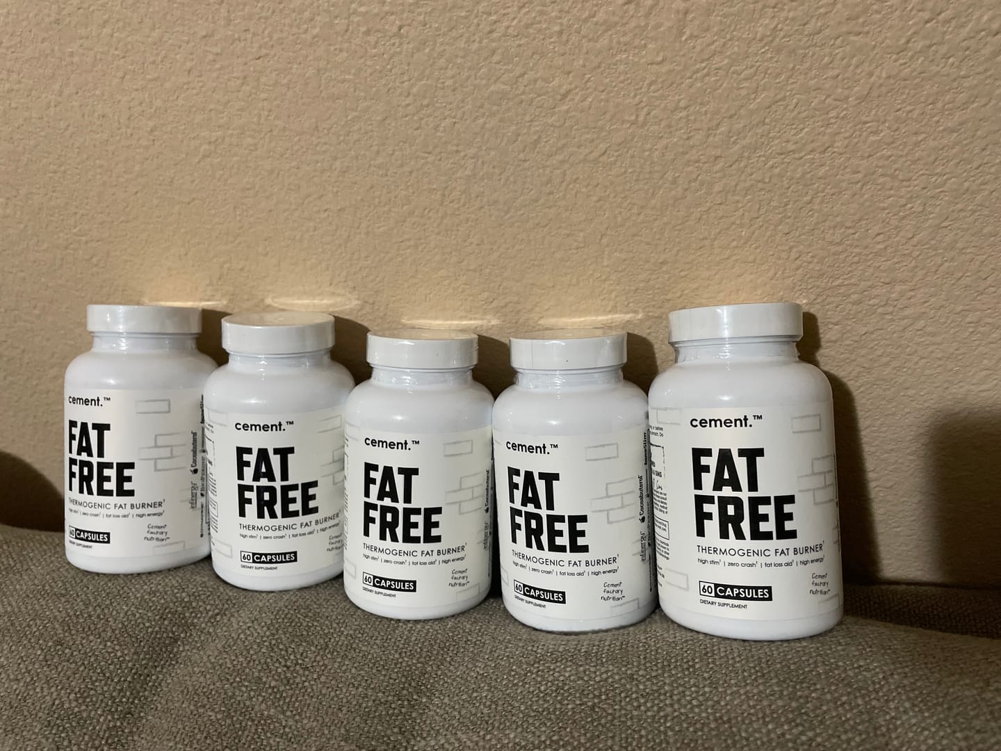 Customer photo review of Cement Factory FAT FREE Thermogenic (5 Bottle Bundle)