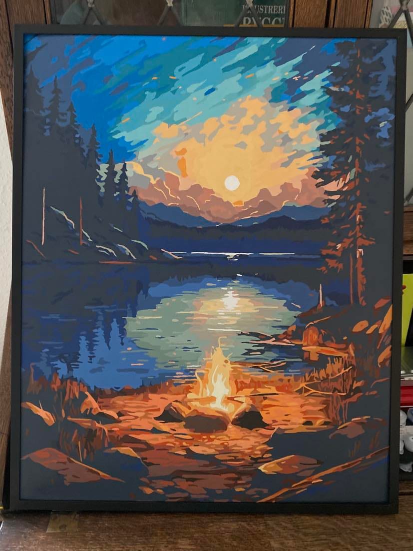 Customer photo review of Night by the Lakeside