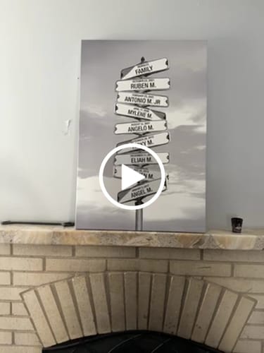 Antonio M. review of My Street Sign Custom Children Names Personalized Canvas Print image 1 out of 1