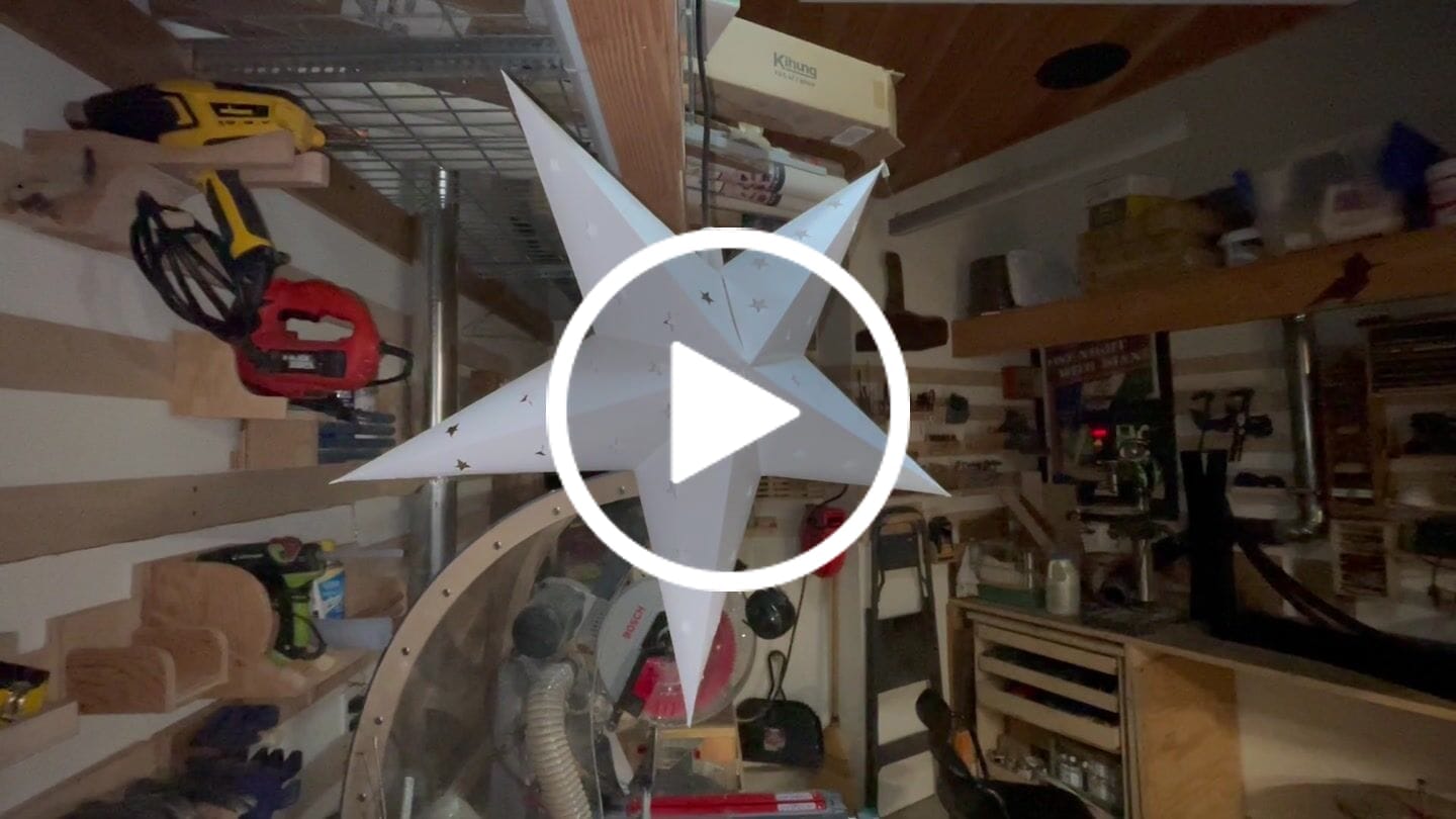Customer video review of 24" White Weatherproof Star Lantern Lamp, Hanging Decoration