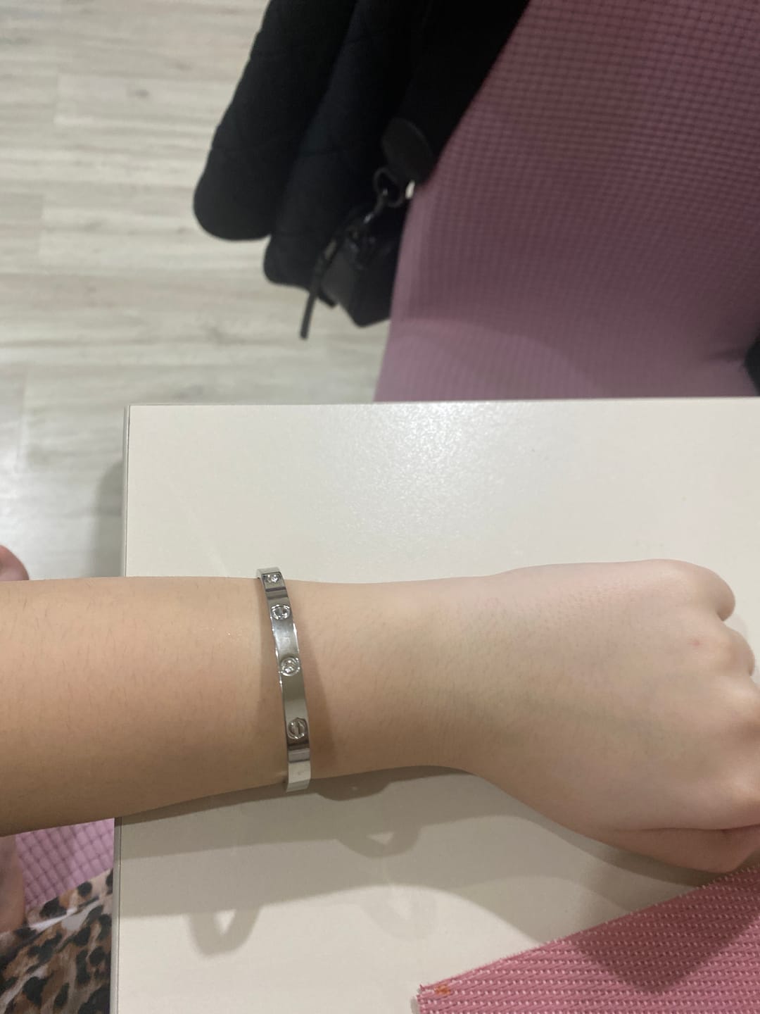 Customer photo review of Bratara Love - Argintiu