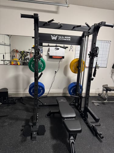 Customer photo review of Major Fitness F22 All-In-One Home Gym Power Rack