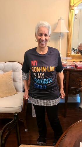 Customer photo review of My Son-In-Law Is My Favorite Child - Best Gift For Mother-In-Law Classic T-Shirt