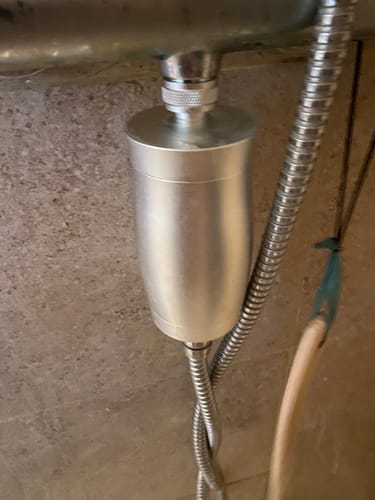 Customer photo review of The Gaia Shower Filter