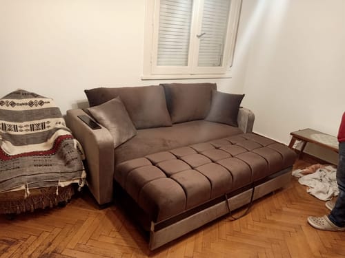 Customer photo review of كنبة سرير خشب زان 85×200سم-SBF31