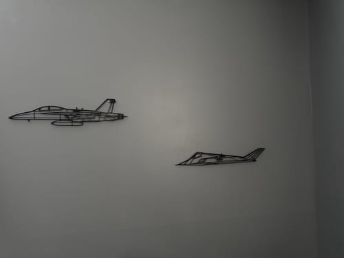 Customer photo review of F/A-18F Super Hornet Metal Aircraft Wall Art - NCP0085