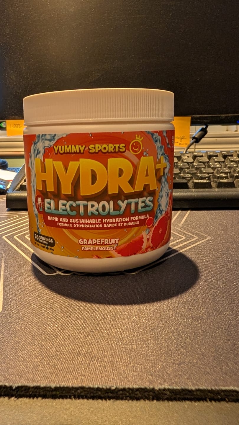 Customer photo review of Yummy Sports - Hydra+Électrolytes 210g
