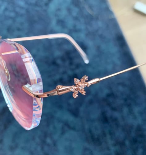 Customer photo review of Snowy Eyeglasses