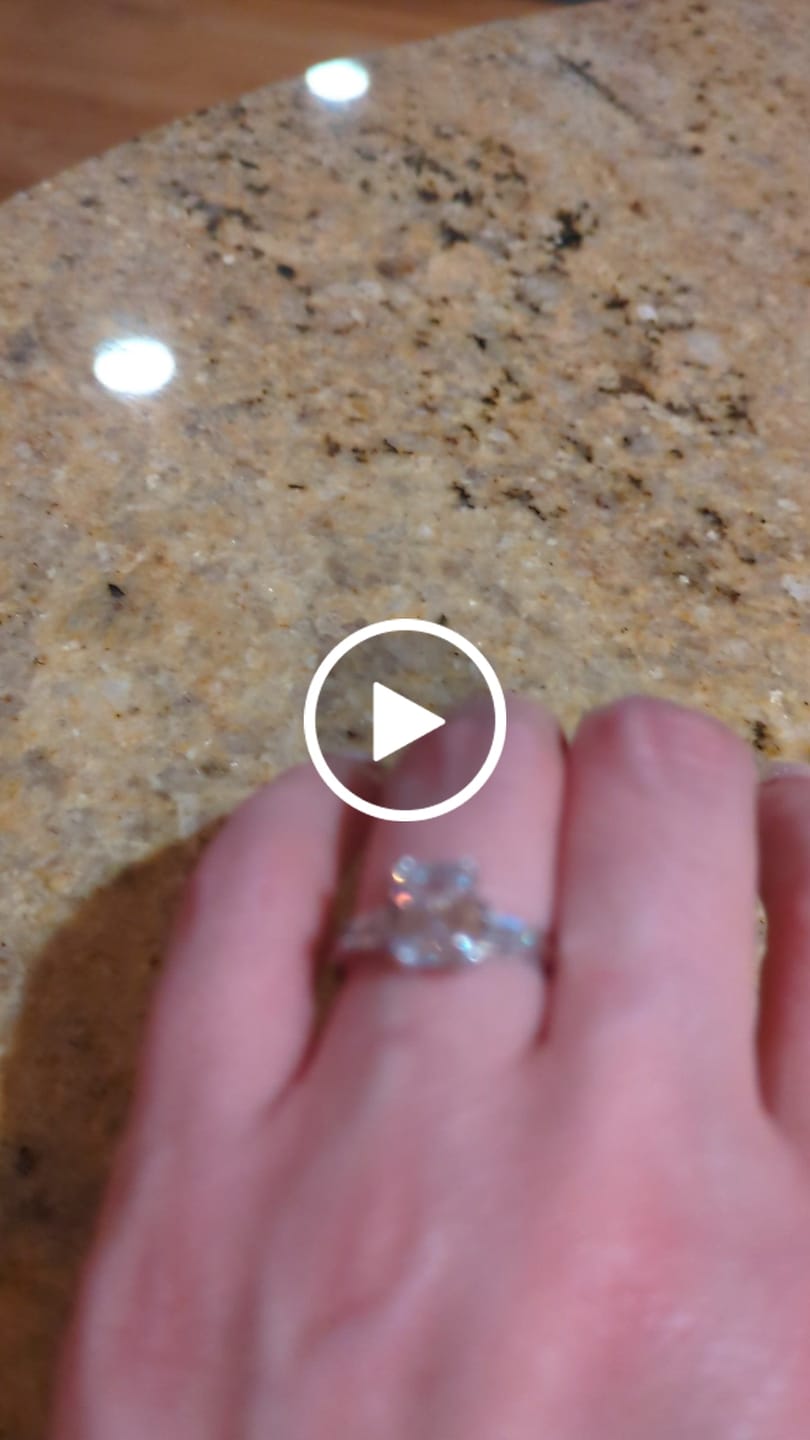 Customer video review of 3-Stone 2.1ct Emerald Cut CZ Ring in Sterling Silver