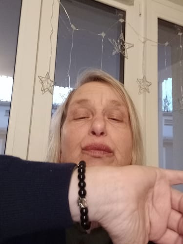 Customer photo review of Pfotenarmband - Schwarz