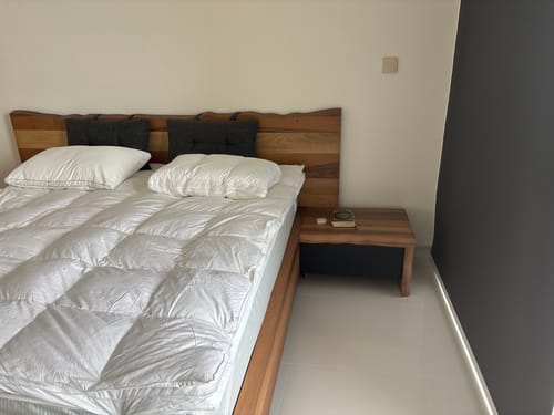 Customer photo review of Monaco Bedstead With Storage Under Nat001-Bed