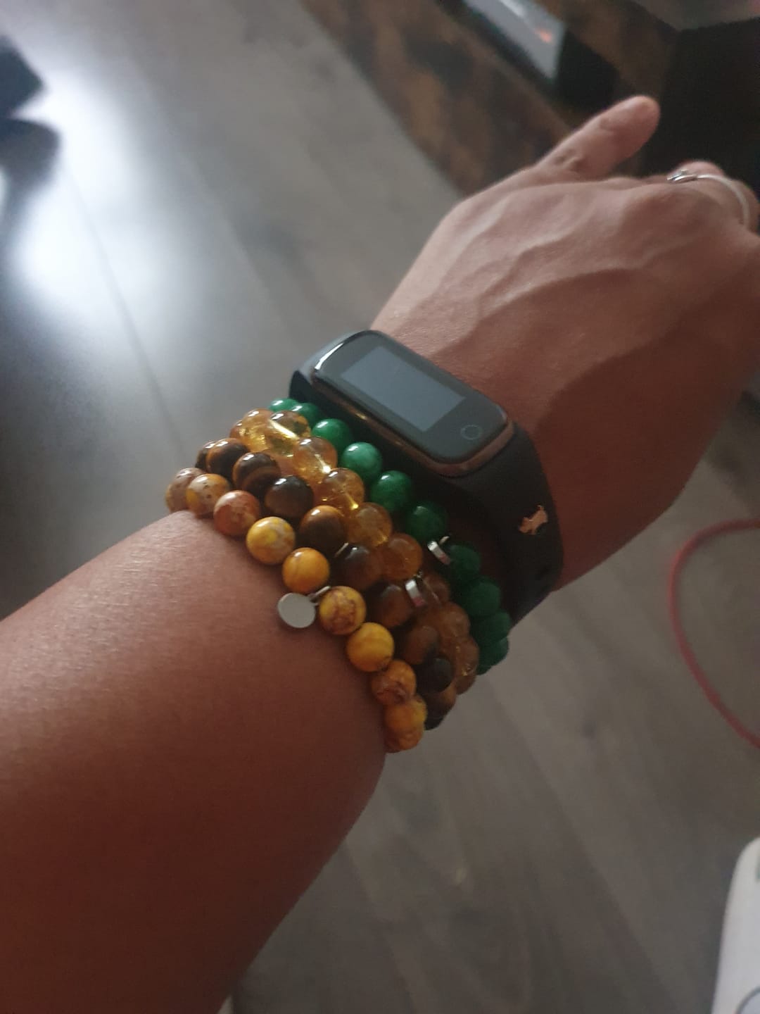 Customer photo review of Tiger Eye Bracelet