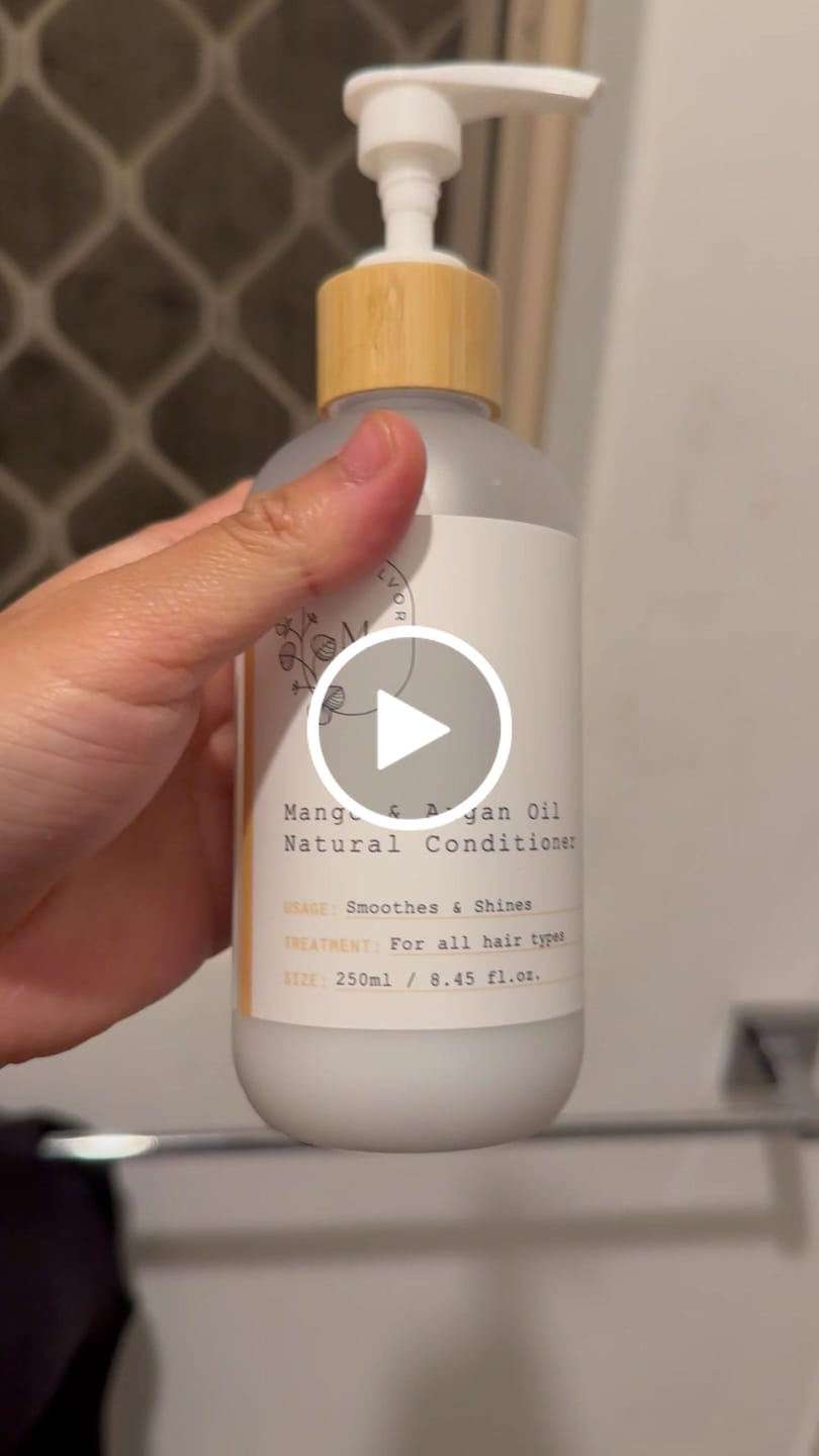 Customer video review of Mango & Argan Oil Natural Conditioner