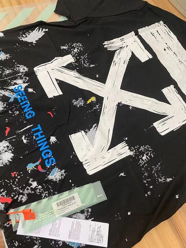 Customer photo review of OFF WHITE T-SHIRT