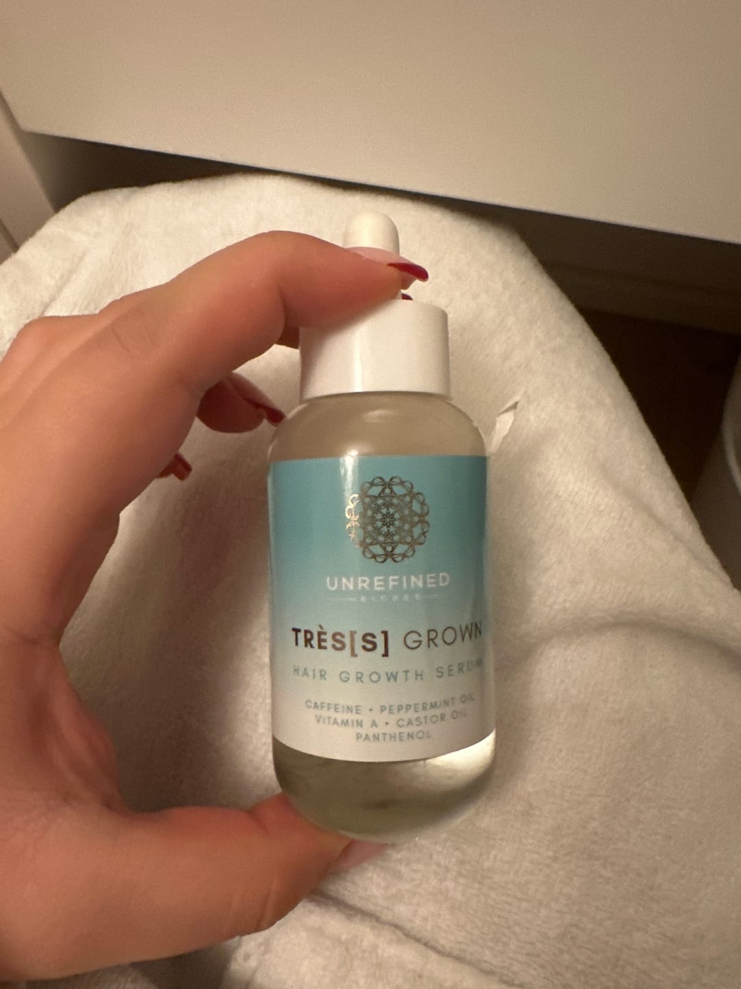 Customer photo review of TRÈS[S] GROWN - Hair Growth Serum