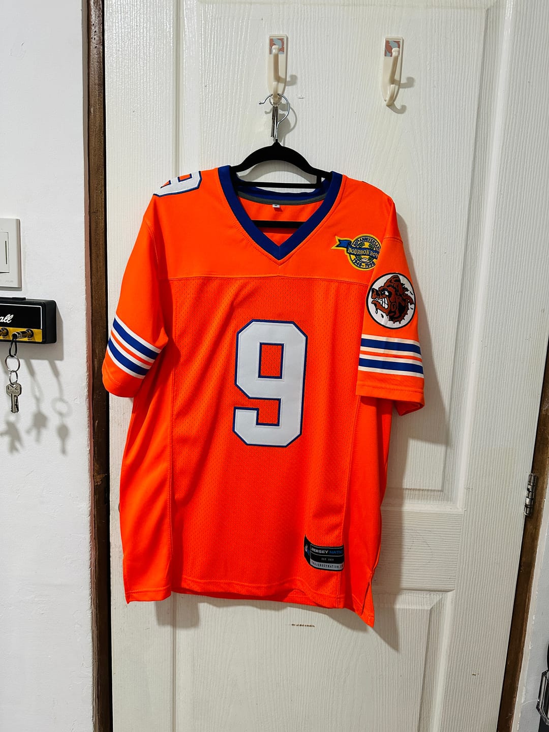 Customer photo review of Waterboy 'Bobby Boucher' Football Jersey