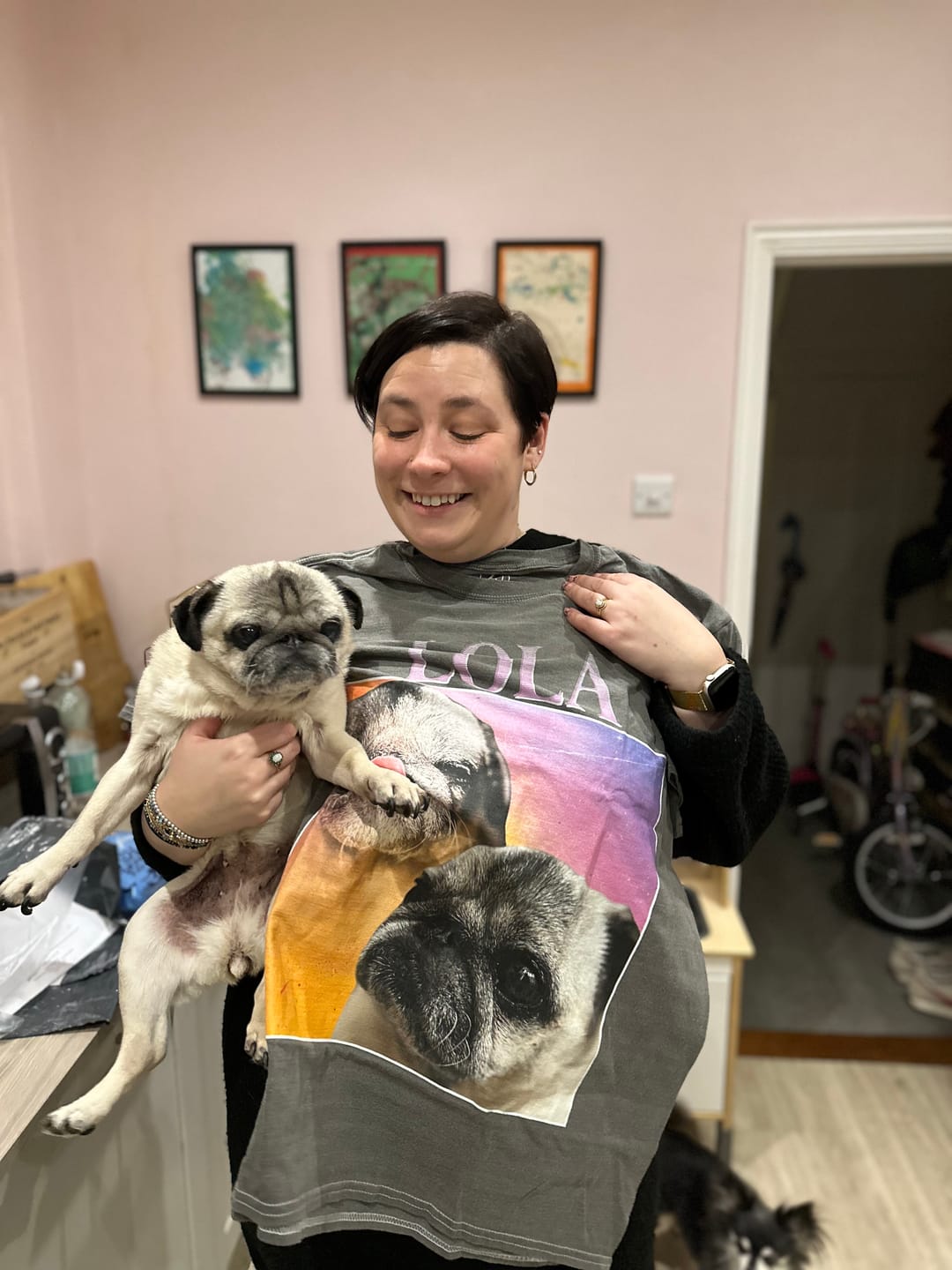 Customer photo review of Personalised Homage Tee | Cosmic