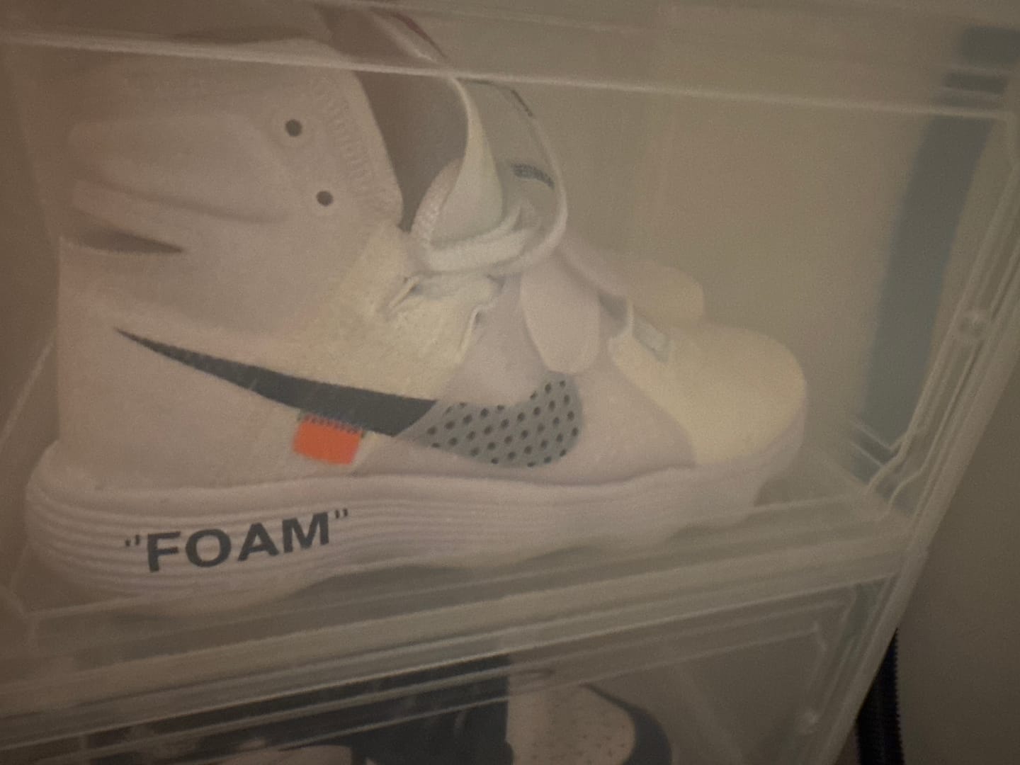 Customer photo review of Hyperdunk Flyknit X OW OG White