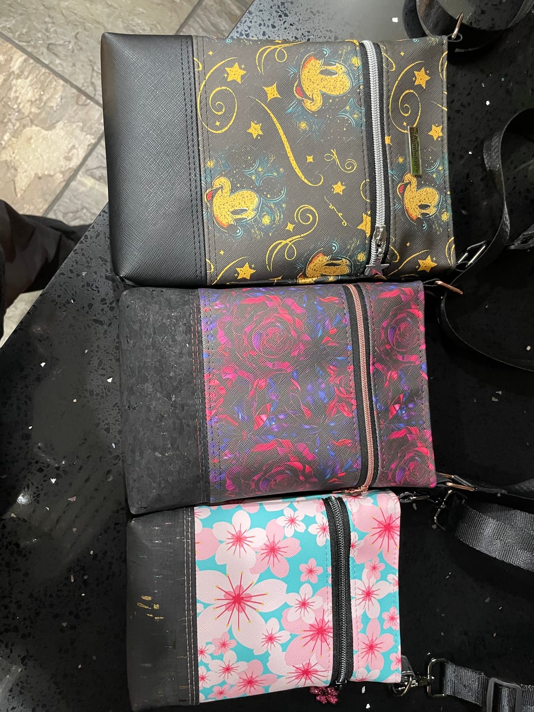 Customer photo review of Wanderlust Phone Bag Pattern