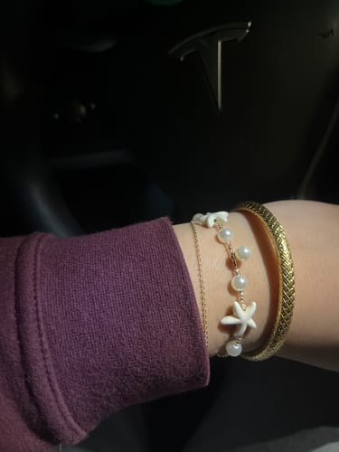 Customer photo review of 10k gold permanent bracelet