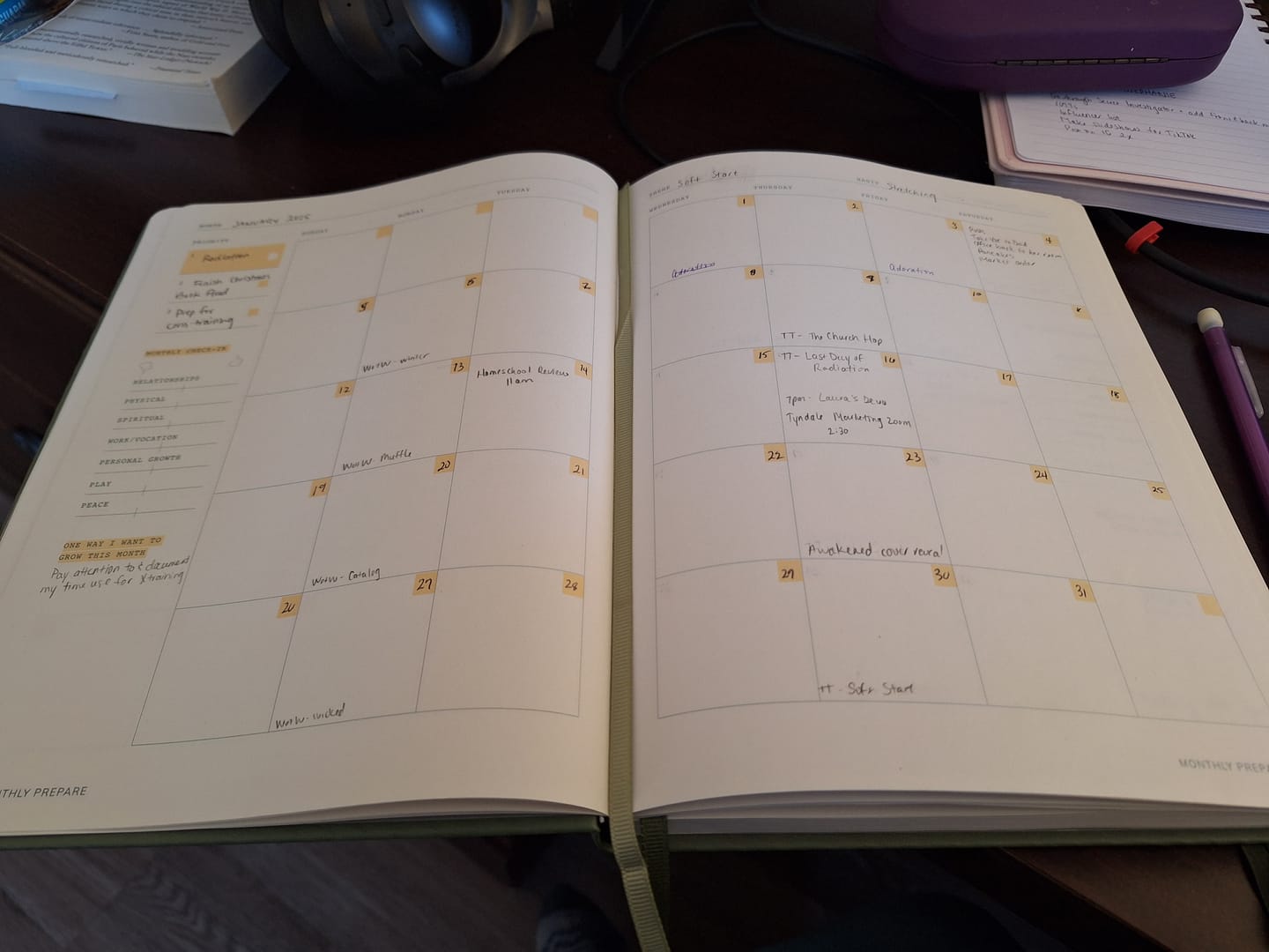 Customer photo review of Monk Manual™ Weekly Planner