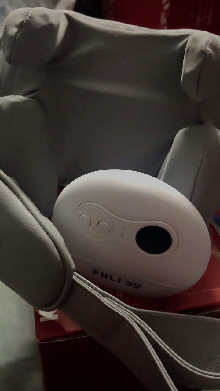 Customer photo review of เซตนวดคอบ่าไหล่ฟินสบายหน้า | FULI Neck and Shoulder Massager + FULI Natural Stone Electric Gua Sha