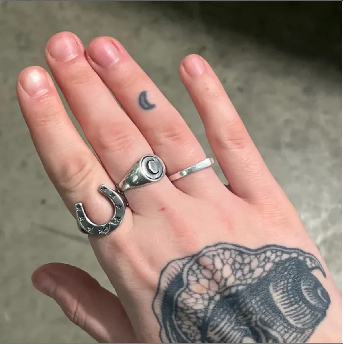 Customer photo review of Horse Shoe Ring