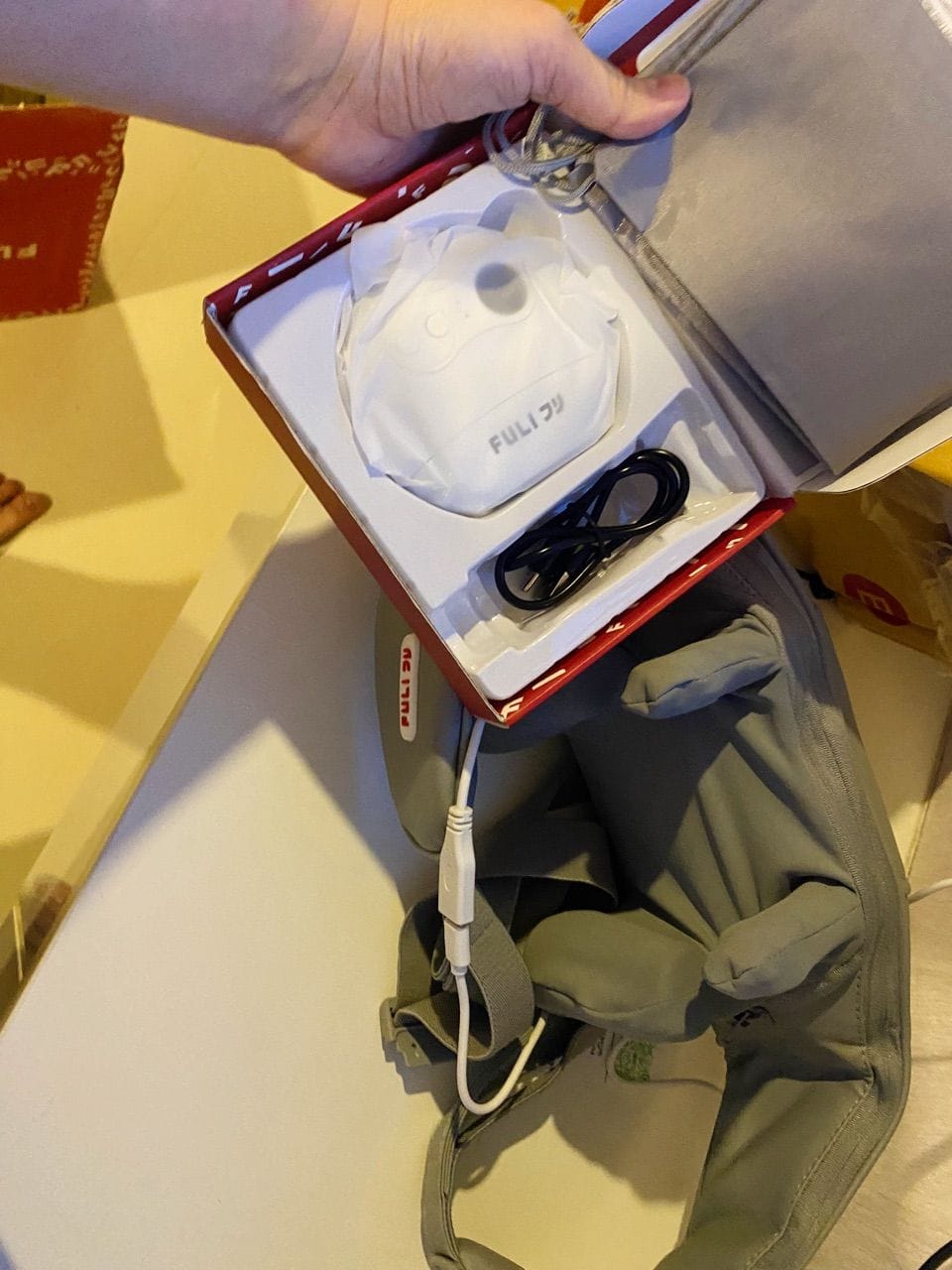 Customer photo review of เซตนวดคอบ่าไหล่ฟินสบายหน้า | FULI Neck and Shoulder Massager + FULI Natural Stone Electric Gua Sha