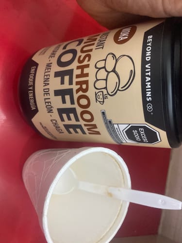 Customer photo review of Café Soluble con Hongos Melena de León, Shiitake y Chaga - 27 porciones