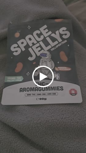 Customer video review of THC Spacejellies Vollspektrum | 100mg THC | 20 Stk.