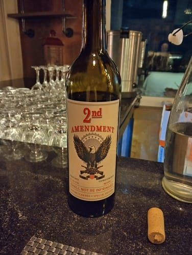 Customer photo review of Cabernet Sauvignon '2nd Amendment'
