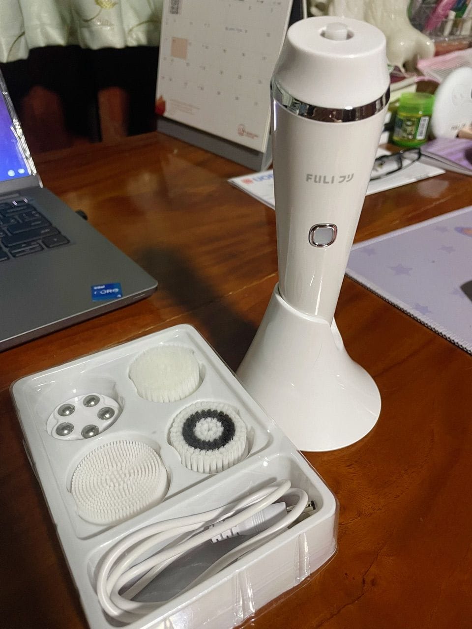 Customer photo review of เครื่องล้างหน้าไฟฟ้าโซนิค | FULI Sonic Facial SPA Cleansing Brush
