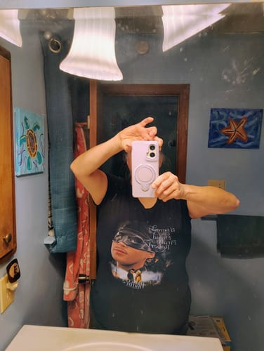 Customer photo review of Womens I'd Surrender To The Dread Pirate Roberts Princess Bride Shirt