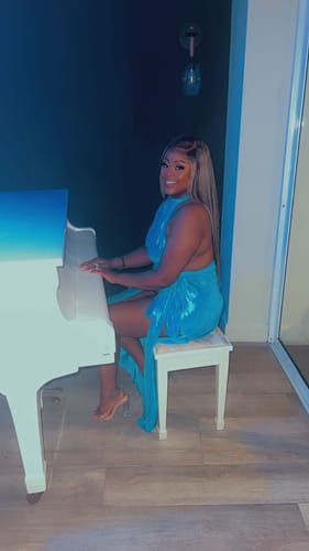 Customer photo review of Naomi Wrap Dress