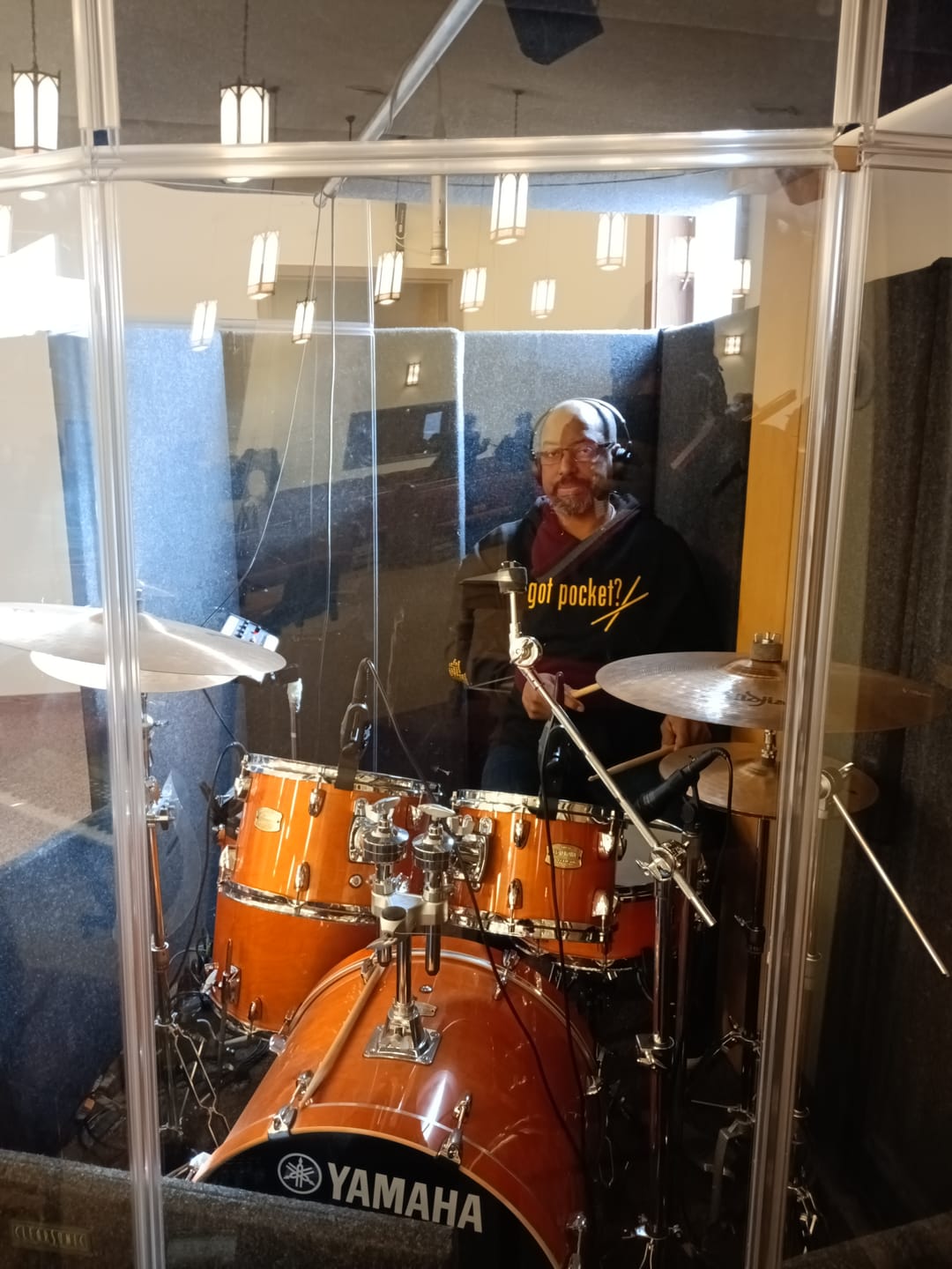 Customer photo review of Elite Drum Hoodie (Black/Gold)