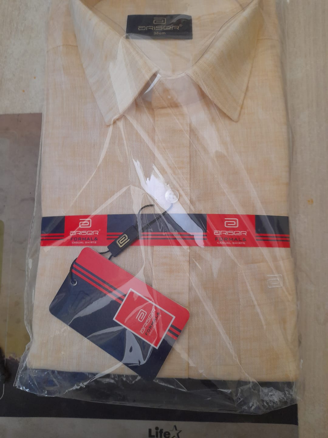 Customer photo review of AQUA Stain Free White Shirts