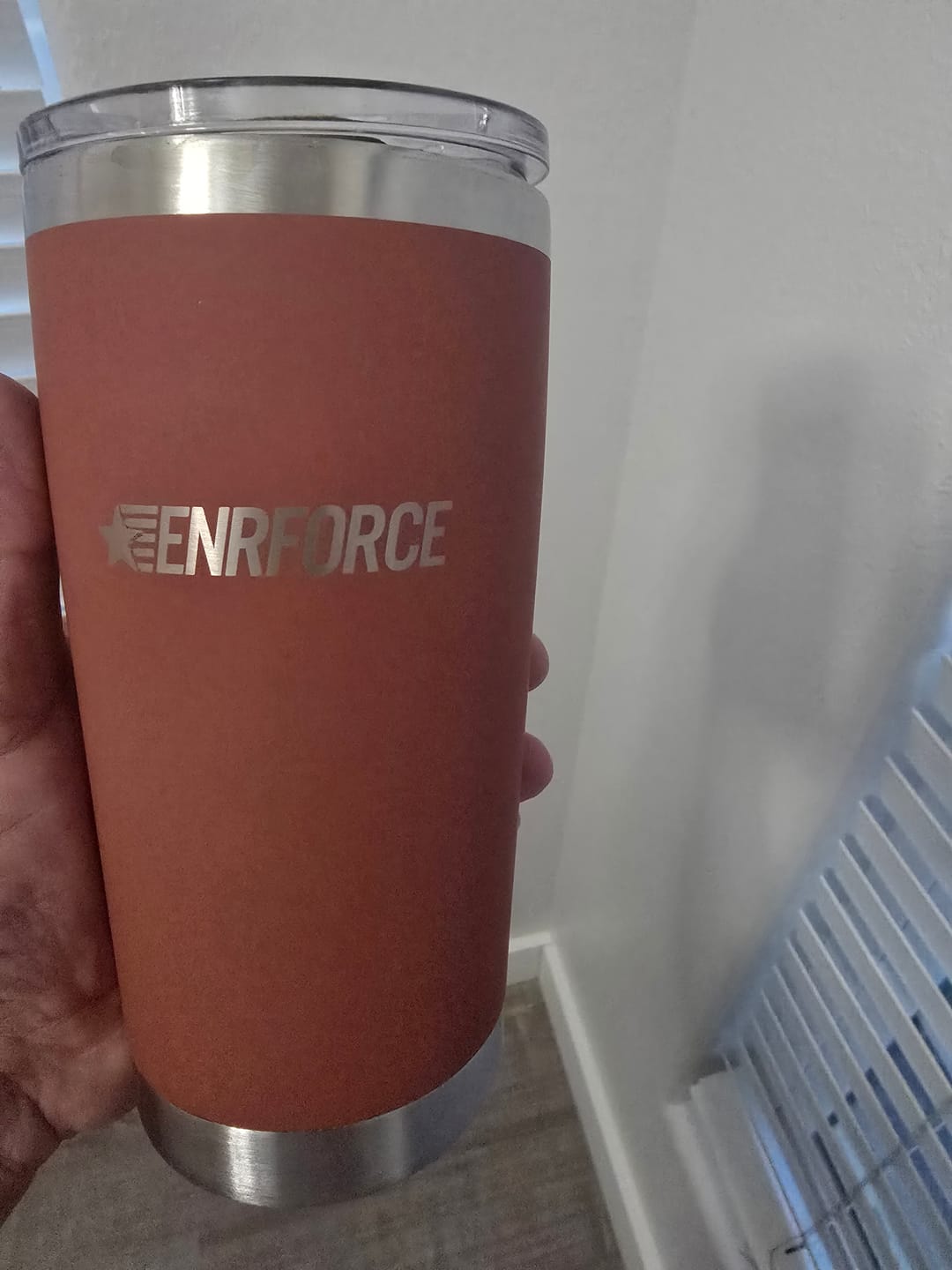 Customer photo review of 20 OZ Soft Matte Tumbler