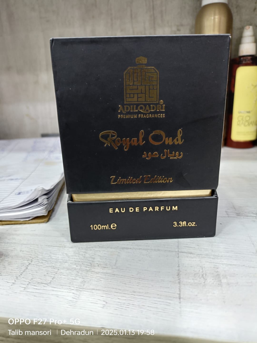 Customer photo review of Royal Oudh Luxury Eau De Perfume Spray 100 ml