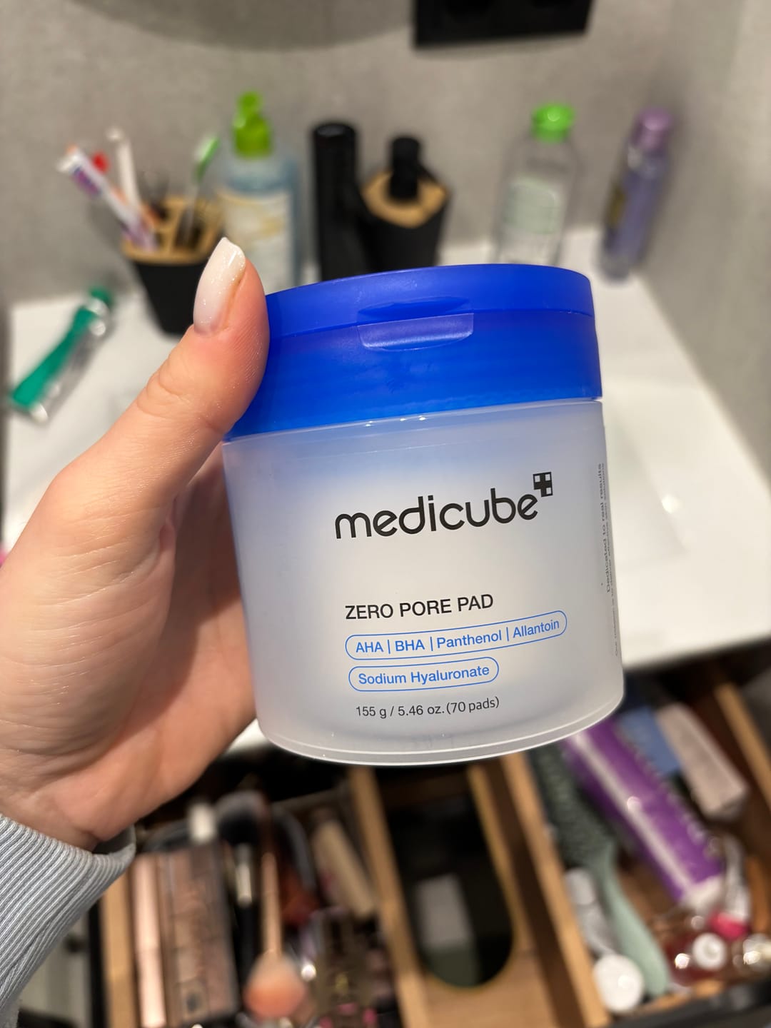 Customer photo review of Pīlinga spilventiņi sejai Medicube Zero Pore Pad 2.0